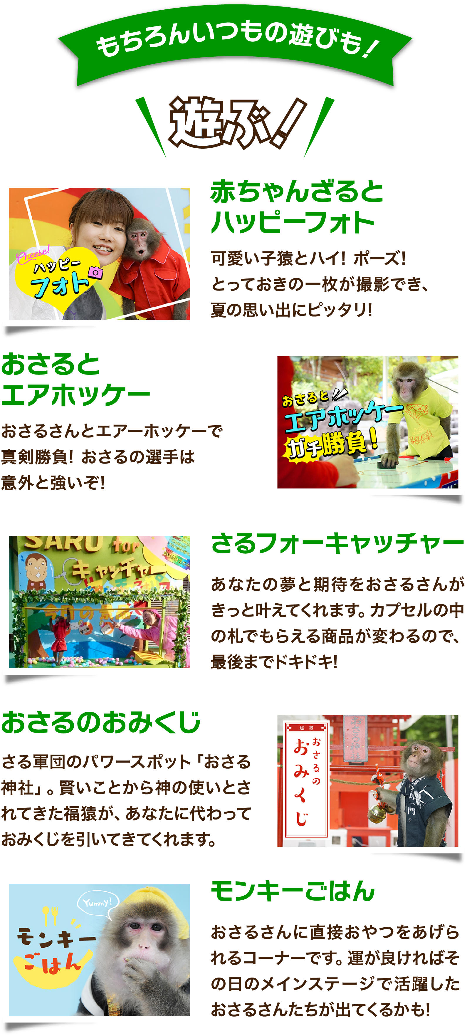 日光さる軍団でおなじみの「おさるランド」が2022.7.22、ついに